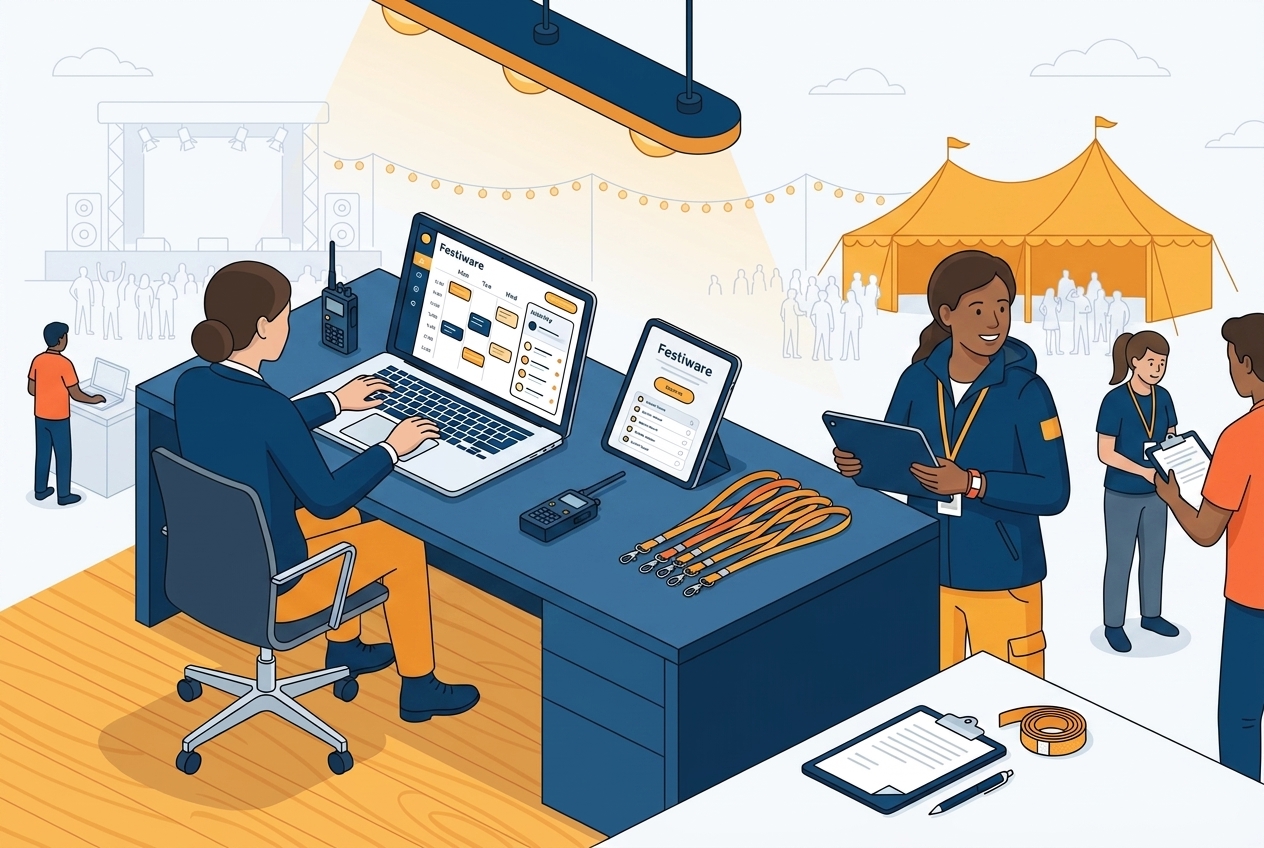 Von Veranstaltern gebaut